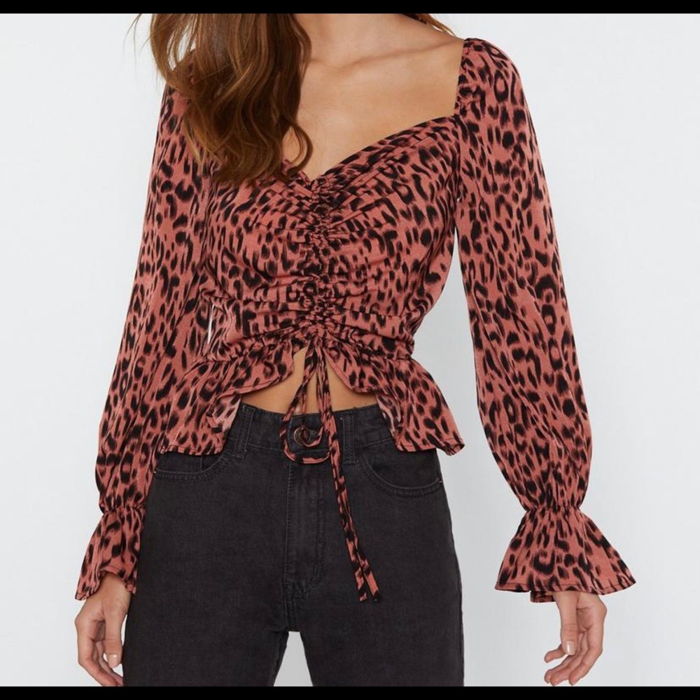 Leopard Long Sleeve Blouse